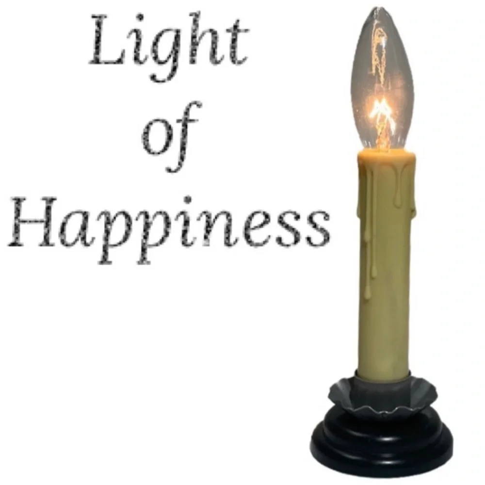 Happiness Primitive Candle Rustic French Cottage Shabby Chic Modern Farmhouse